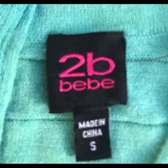 2B BEBE mini tank “sugar mint” dress with cut outs NEW size S - Picture 7 of 10